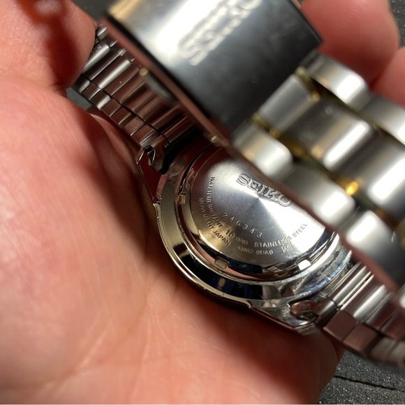Mens Seiko Kinetic Watch 5M62-0AD0 Water Resistant 100m New Capacitor Working - Picture 7 of 16